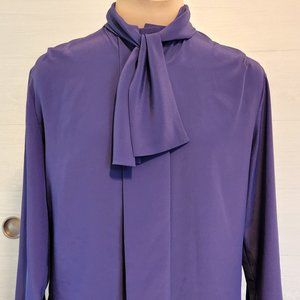 Vintage Purple Blouse Size 6 made in USA